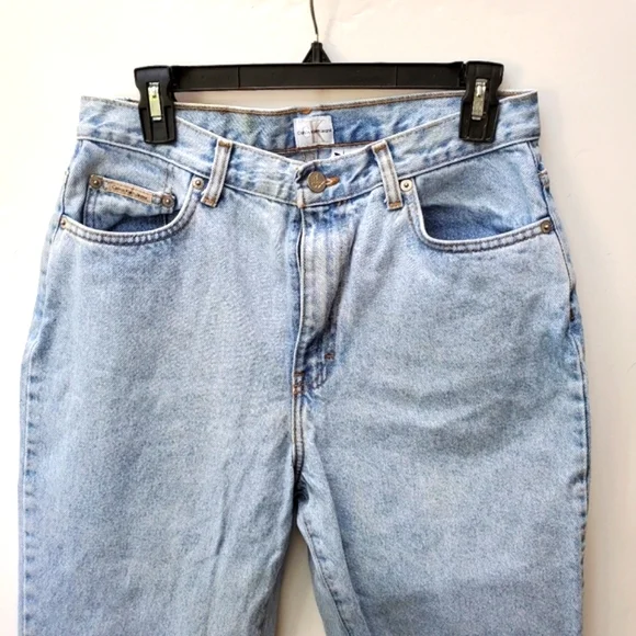 VINTAGE CALVIN KLEIN Light Denim 90s Jeans Sz 12 - Picture 3 of 16